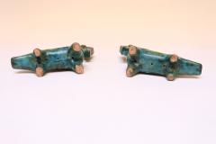 Alvino Bagni Pair of Italian Modernist Sea Garden Ceramic Horses by Alvino Bagni for Raymor - 3932329