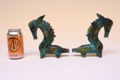 Alvino Bagni Pair of Italian Modernist Sea Garden Ceramic Horses by Alvino Bagni for Raymor - 3932330