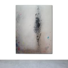 Amanda Ross Ho Untitled Dropcloth Painting Dead Blades and Black Candy  - 4300887