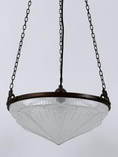 Amazing Art Deco Design Chandelier or Pendant Lamp Germany 1970s - 4757255