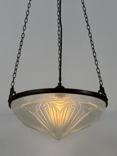 Amazing Art Deco Design Chandelier or Pendant Lamp Germany 1970s - 4757258