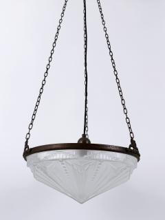 Amazing Art Deco Design Chandelier or Pendant Lamp Germany 1970s - 4757259