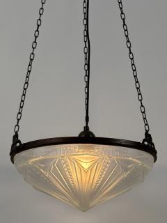 Amazing Art Deco Design Chandelier or Pendant Lamp Germany 1970s - 4757260