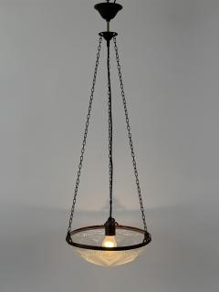 Amazing Art Deco Design Chandelier or Pendant Lamp Germany 1970s - 4757263