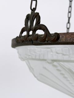 Amazing Art Deco Design Chandelier or Pendant Lamp Germany 1970s - 4757265
