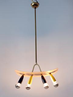 Amazing Exceptional Mid Century Modern Sputnik Pendant Lamp Germany 1950s - 3354325