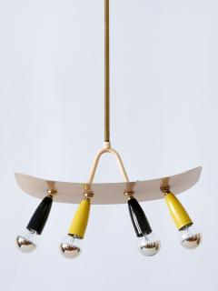 Amazing Exceptional Mid Century Modern Sputnik Pendant Lamp Germany 1950s - 3354326