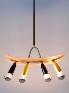 Amazing Exceptional Mid Century Modern Sputnik Pendant Lamp Germany 1950s - 3354352
