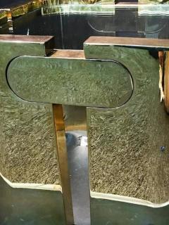 Amazing Golden Bronze Modernist Puzzle Table - 414466