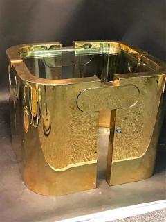 Amazing Golden Bronze Modernist Puzzle Table - 414469
