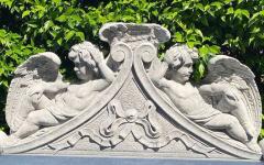 Amazing Italian Finely Carved Large Lime Stone Bench Garden Furniture - 3311531