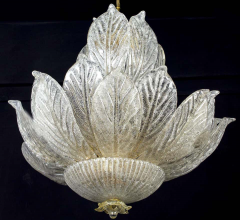 Amazing Italian Murano Glass Leave Chandelier - 1532771