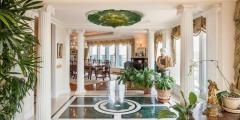 Amazing Large Green Murano Glass Leave Ceiling Light or Chandelier - 3258022