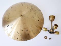 Amazing Large Mid Century Modern Brass Pendant Lamp Star Sky Germany 1950s - 3182554