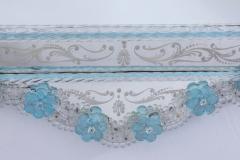 Amazing Midcentury Octagonal Venetian Murano Glass Mirror - 4732736