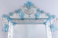 Amazing Midcentury Octagonal Venetian Murano Glass Mirror - 4732738