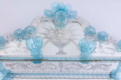 Amazing Midcentury Octagonal Venetian Murano Glass Mirror - 4732739