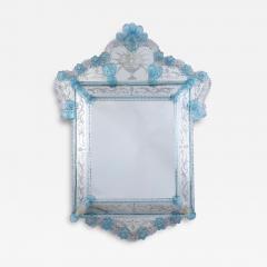 Amazing Midcentury Octagonal Venetian Murano Glass Mirror - 4732792