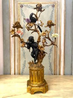 Amazing Pair of French 19th Century Bronze and Gilt Bronze Candelabras - 2855153