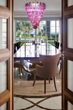 Amazing Pink Amethyst Shell Murano Glass Sconces or Wall Lights 1980 - 3425723