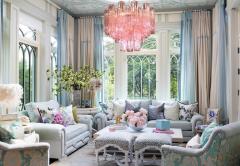 Amazing Pink Tronchi Murano Glass Chandelier - 3311514