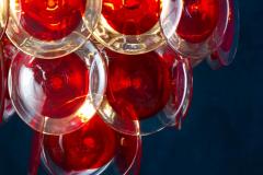 Amazing Red Disc Murano Glass Chandelier - 3414794