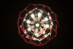 Amazing Red Disc Murano Glass Chandelier - 3414795