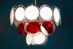 Amazing Red Disc Murano Glass Chandelier - 3414800