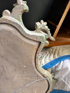 Amazing italian Chinoiserie Pagoda Wall Mirror Green Gilt Finish - 4729623