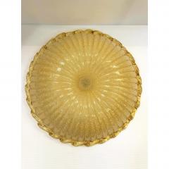 Amber Graniglia Budino Murano Glass Flush Mount in Traditional 70s Style - 4755263