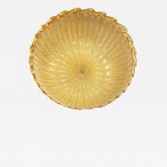 Amber Graniglia Budino Murano Glass Flush Mount in Traditional 70s Style - 4759332
