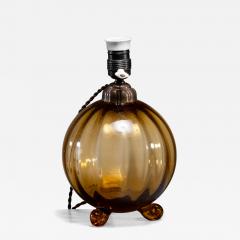 Amber glass table lamp - 4701618