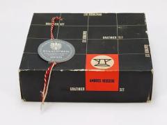 Amboss Austria 2x Carl Aub ck Pan Serving Tray Amboss 2060 Flatware Original Box 1950s - 4066568