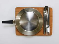 Amboss Austria 2x Carl Aub ck Pan Serving Tray Amboss 2060 Flatware Original Box 1950s - 4066604