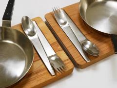 Amboss Austria 2x Carl Aub ck Pan Serving Tray Amboss 2060 Flatware Original Box 1950s - 4066608