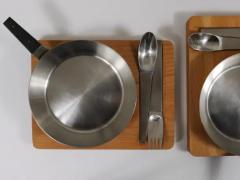 Amboss Austria 2x Carl Aub ck Pan Serving Tray Amboss 2060 Flatware Original Box 1950s - 4066672