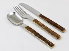 Amboss Austria Amboss Austria Mid Century Flatware Cutlery with Antler Handles for Six Persons - 4050092
