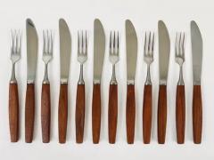 Amboss Austria Boxed Amboss Mid Century 6 Knives And 6 Forks Flatware Cutlery Austria 1950s - 4057512