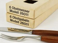 Amboss Austria Boxed Amboss Mid Century 6 Knives And 6 Forks Flatware Cutlery Austria 1950s - 4057582