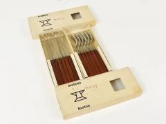 Amboss Austria Boxed Amboss Mid Century 6 Knives And 6 Forks Flatware Cutlery Austria 1950s - 4057583