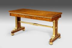 Amboyna and gilt library table attributed to Morel and Seddon - 3821558