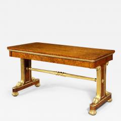 Amboyna and gilt library table attributed to Morel and Seddon - 3826223