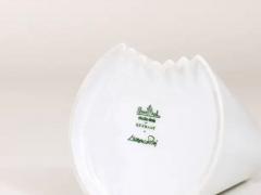 Ambrogio Pozzi Ambrogio Pozzi Rosenthal White Geometric Op Art Porcelain Vase Germany 1980s - 4050231