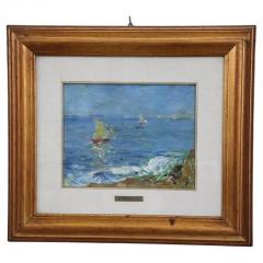 Amedeo Merello Italian Oil Painting on Canvas Amedeo Merello Marine Landscape - 3262620