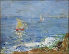 Amedeo Merello Italian Oil Painting on Canvas Amedeo Merello Marine Landscape - 3262987