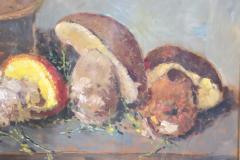 Amedeo Merello Italian Oil Painting on board Amedeo Merello Still life with Mushrooms - 3262614
