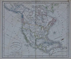 America Am rique Septentrionale A 19th Century French Map by Delamarche - 2753883