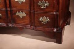 American 18th C Very Fine Chippendale Figured Block Front Chest Of Drawers - 3264465