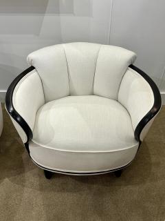 American 40s Designer Art Deco Armchairs Pair - 4641383