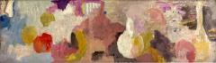 American Abstract Painting unsigned original walnut frame - 4332610